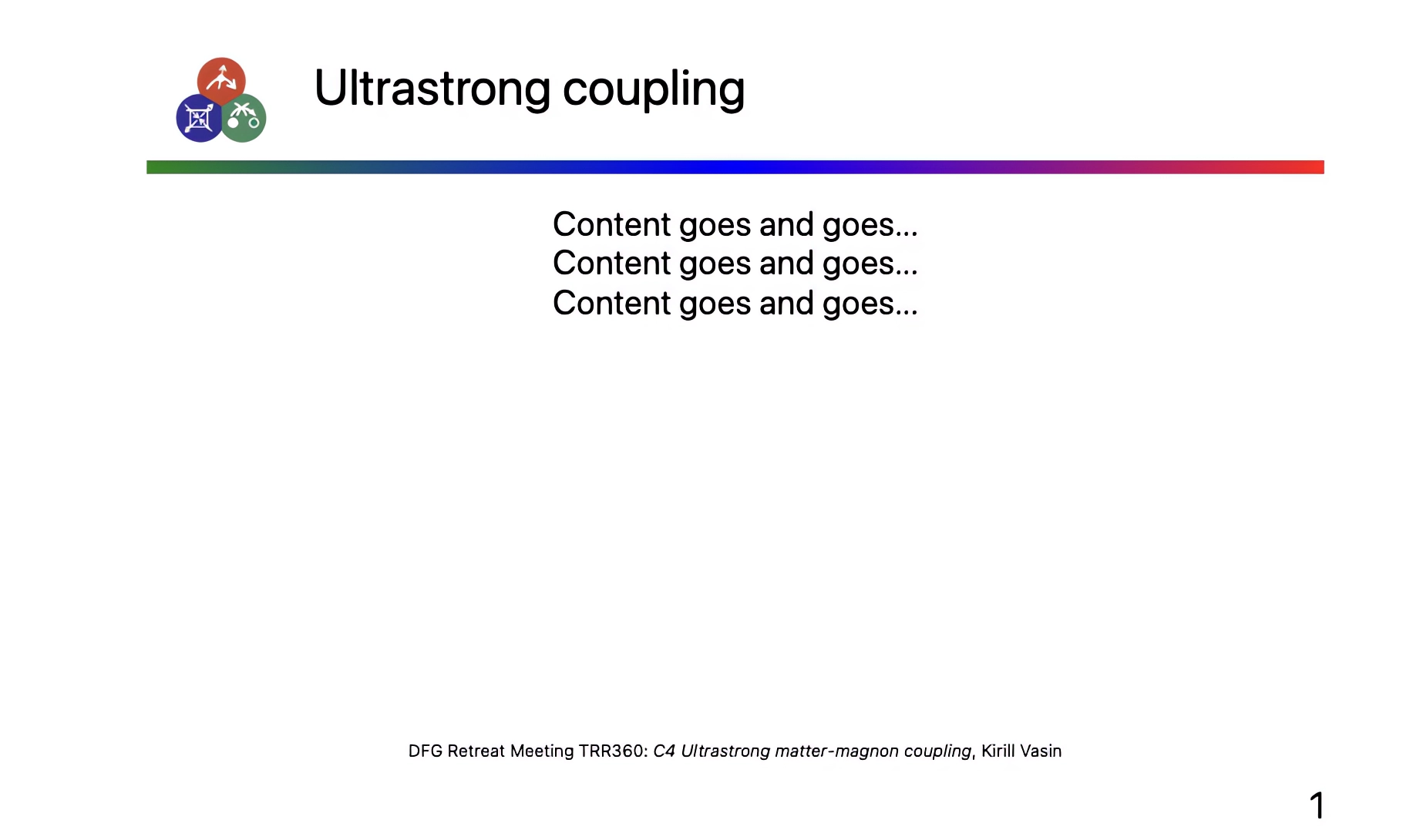 Header + Footer Example